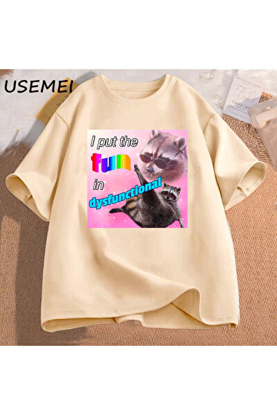 Tarzsokak Tricou Funny Meme I'm Dysfunctionally Dark Humor Tee Fun Put It Out...