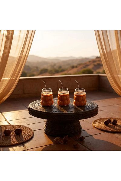 NY HOME كوب مشروبات غازية موديل ÜZÜM مع 6 قطع من الزجاج