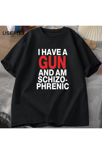 Tarzsokak Am o armă și sunt un tricou schizofrenic pentru bărbați Tricou amuz...