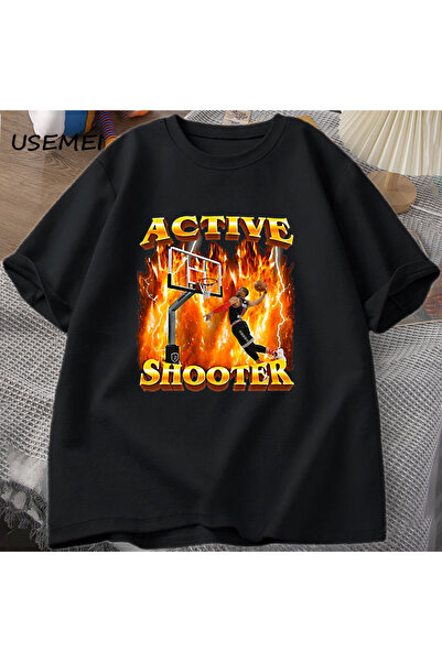 Tarzsokak Tricou cu grafică Active Shooter Tricou amuzant Meme din bumbac cu ...