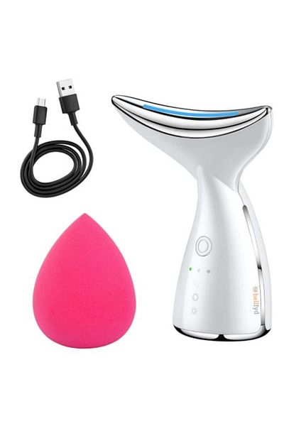 BellFyd Facial Massage Device White: Lifting, Hydration, and Anti-Wrinkle with Heat and LED