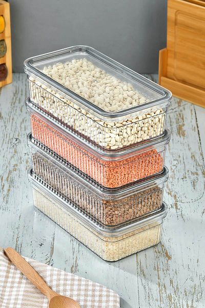 NY HOME 4 Piece Storage Container Set 1,800 ml