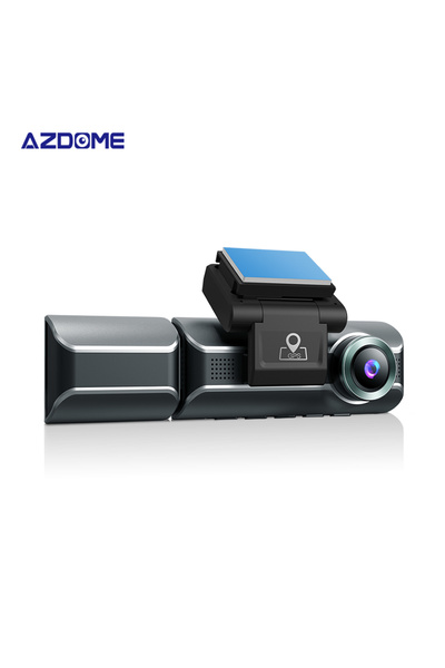 AZDOME داش كام M550PRO بدقة 4K و 3عدسات لتصوير شامل بزاوية واسعة، تدعم GPS و Wi-Fi & Bluetooth