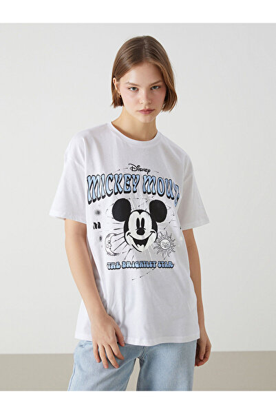 LC Waikiki Nova sezona okrugla kragna Ženska majica sa printom Miki Mausa - S...