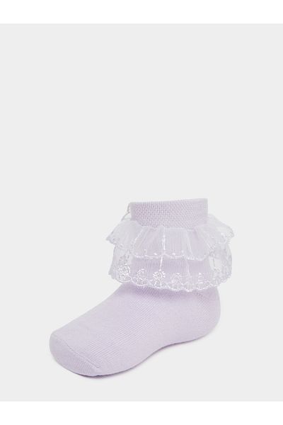 Styli Lace Insert Crew Socks
