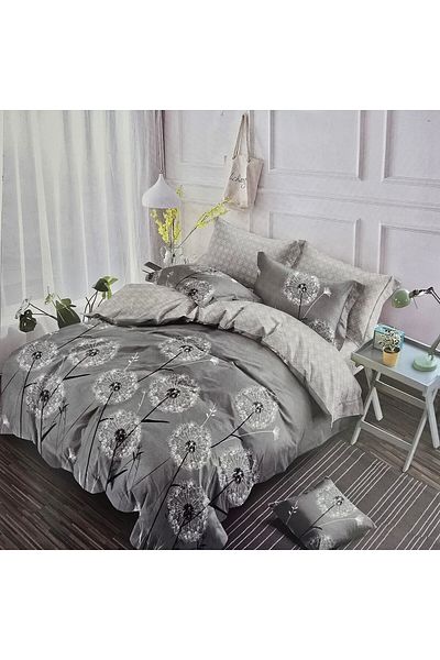Kotonia Home Finet Thick Bed Linen, 6 Pieces, Xxl - Floral Pattern, Yoyo, 45