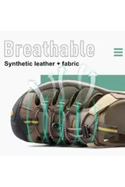 HUMTTO 710445A BURNU KAPALI İTHAL TREKKİNG ERKEK SANDALET