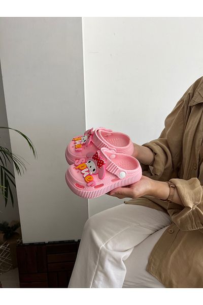 Behtah Kundura Girls Boys Cross Jibbitz Fancy Gift Closed Front Garden Pool Daily Sandals Slippers