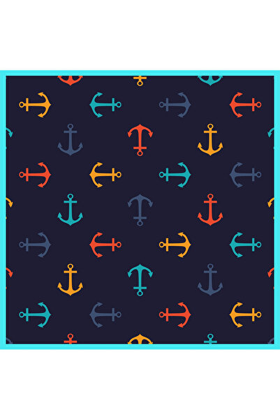 Sultan İpek وشاح/باندانا منقوشة برسومات مرساة 48x48