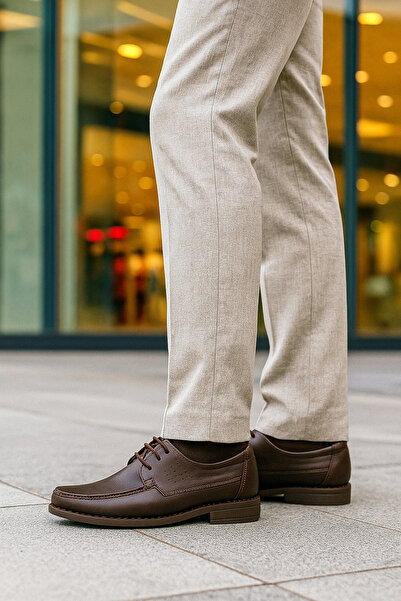 Growish GR334 Hakiki Vidala Deri Ortopedik Poli Taban 38-39 Numara Erkek Günlük Ayakkabı