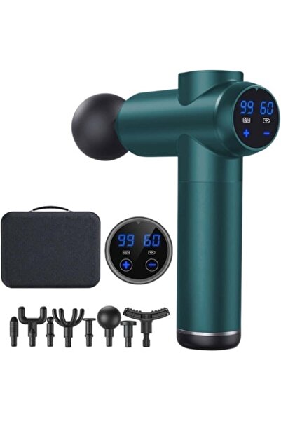 BellFyd Aparat de Masaj Profesional cu Acumulator – 99 Viteze, 8 Capete , Sil...