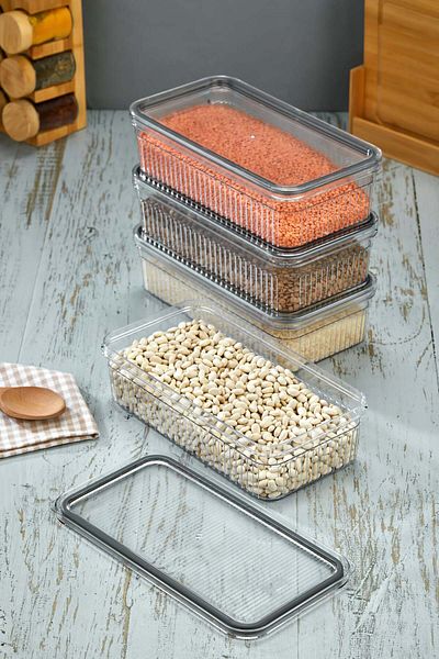 NY HOME 4 Piece Storage Container Set 1,800 ml