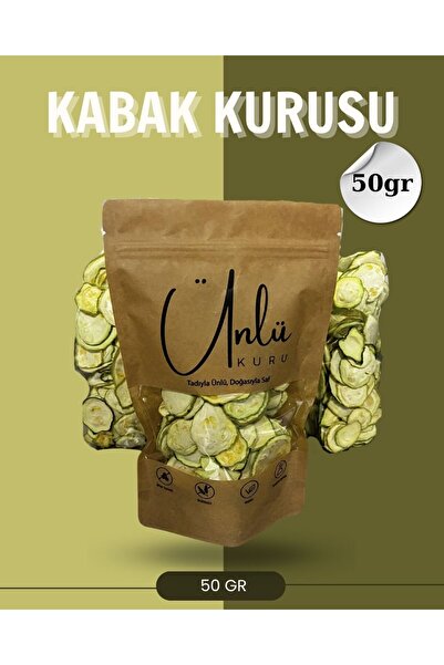 ünlükuru Kabak Kurusu | Dilimlenmiş - Katkısız - Çıtır