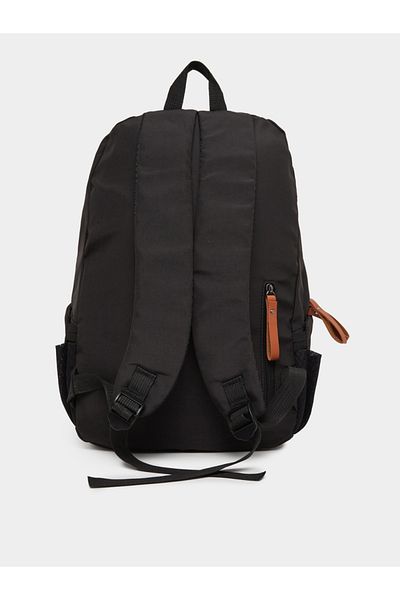 Styli Unisex Black Backpack with Side Pocket