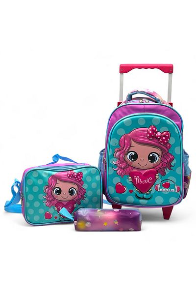 Shihon Girls School Backpack Set 3 Pieces 14 Inch