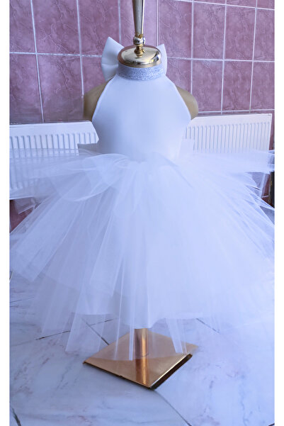 MODA فستان عيد ميلاد بناتي على شكل ذيل