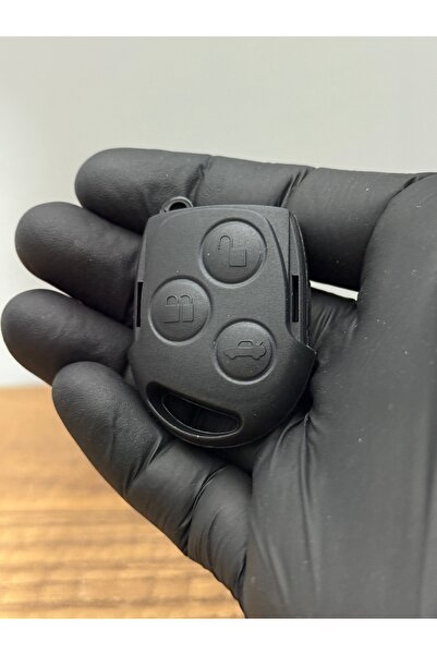 Mavi Keys Carcasă pentru telecomandă cu cheie cu 3 butoane Ford Connect Transit Focus Fiesta Fusion Mondeo, neagră