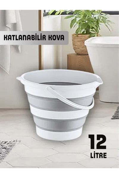 HomeShopping Pratik Katlanabilir Kova Akordiyon Kova 12,4 LT