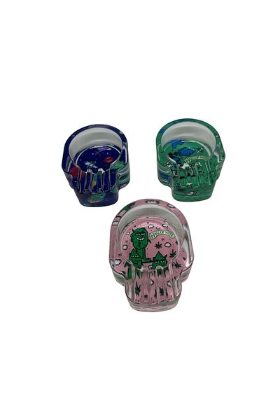 blackraw Gorilla Rolling Stars 3 Capacity Glass Ashtray