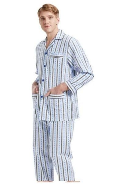 Global Pijamale de vară pentru bărbați, Global, 100% bumbac, XL