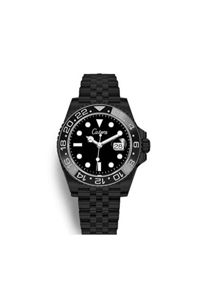 catera ساعة رجالية فخمة ماركة كاتيرا سير اسود اطار اسود