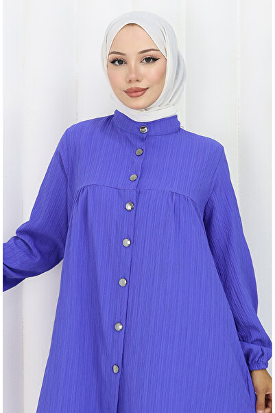 sefamerve Buttoned tunic pants double set 2108-01 saks