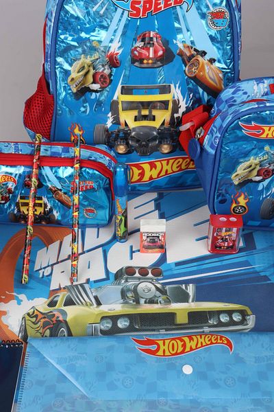 HOT WHEELS ΝΕΑ ΣΕΖΟΝ ΜΕ ΕΙΔΙΚΗ ΑΝΑΓΝΩΡΙΣΗ DEKOMUS HOT WHEELS ΜΟΝΟΔΙΑΦΑΝΤΙΚΟ 32 CM ΜΙΚΡΟ ΜΕΓΕΘΟΣ ΝΗΠΙΟΥ ΣΧΟΛΙΚΟΥ, ΤΡΟΦΟΔΟΣΙΑΚΟΥ, ΤΣΑΝΤΑ ΜΕ ΜΕΤΑΛΛΙΚΟ