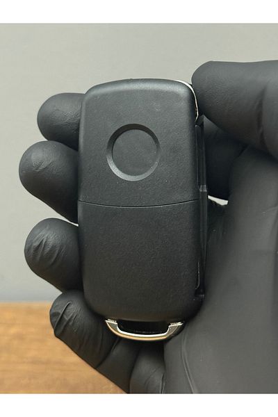 Luxe Aksesuarr Volkswagen Uds Golf Jetta Passat Polo 3 Button Switchblade Remote Control Case with Writing