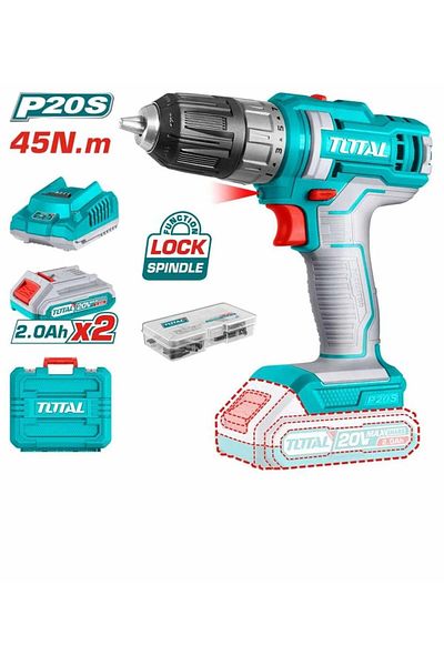 TOTAL 20V 2A 45Nm Cordless Drill Model TDLI200528