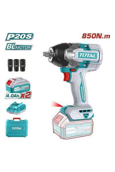 TOTAL 1/2 inch 20V 4A 850Nm Cordless Drill