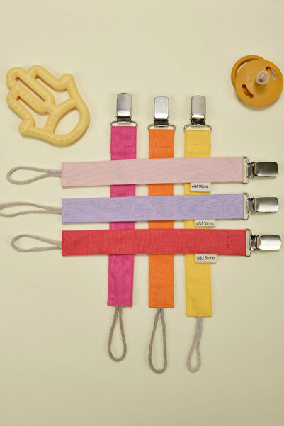 e&f Store 6'lı Pembe Emzik Askısı Seti
