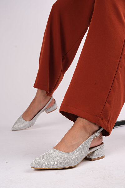 ZSHOES Pantofi cu toc pentru femei, brodați cu laser, cu toc ușor de 3,5 cm (inclusiv mărimea mare 41/43)