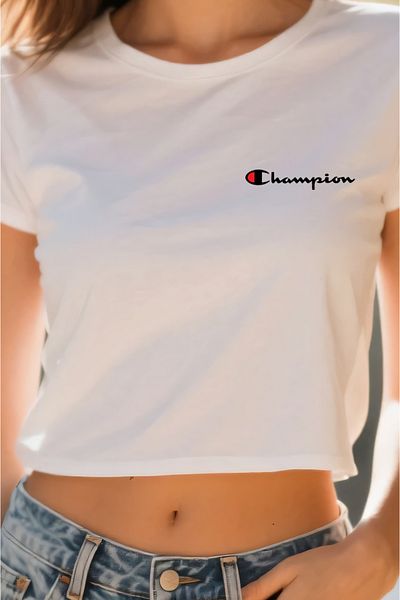 Free Tarz Λευκό μπλουζάκι Champion Yazan Crop