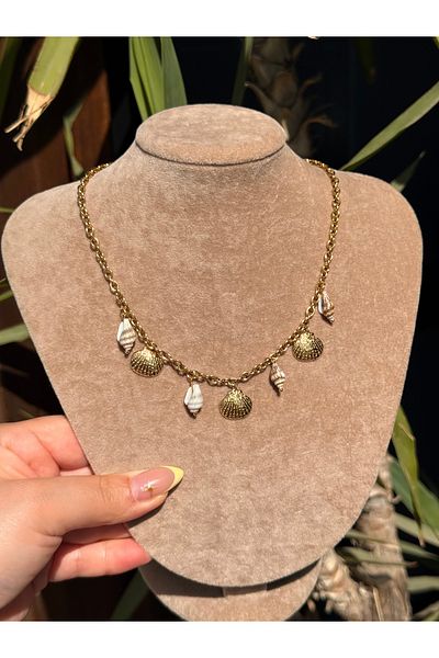 luxyansımalar Steel Charm Necklace