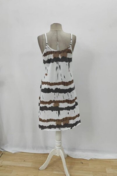 Mossta Φόρεμα με λουράκι σε σχήμα V - Καφέ