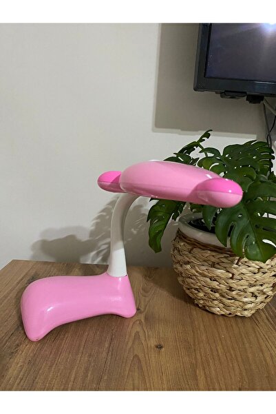 ŞİMŞEK KIRTASİYE BİJUTERİ PEMBE ÇALIŞMA MASASI LAMBASI ŞARJ EDİLEBİLİR