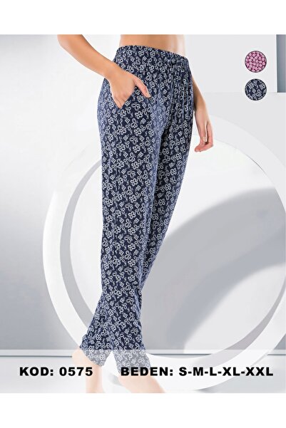 NightLove Derya Kurşun Kadın Desenli Pijama Altı 0575