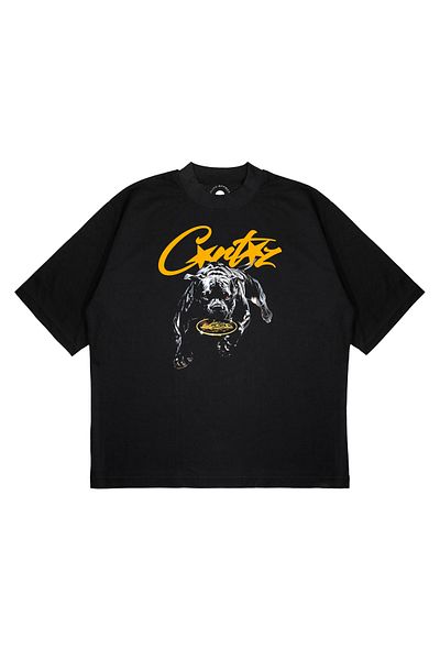 PURE EFFECT Unisex Oversize CORTEIZ DOG Μπλουζάκι με στάμπα