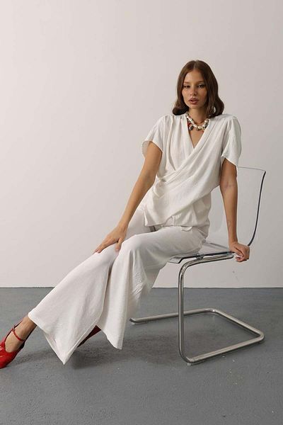 Melike Bakar Boutique Modern Asymmetric Cut Women's Suit