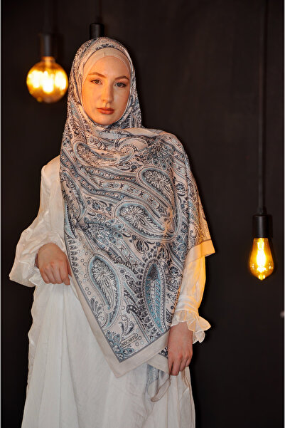 MSCARFS Şehriyar Pattern Cotton Voile Silk Shawl
