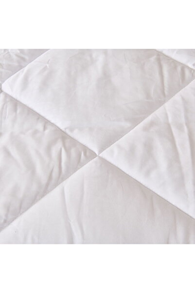 ASPARTAM Soft Double Cotton Microgel Quilt - White - 195X215 cm