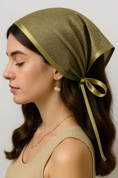 Handmade Luxury Women's Bandana |   Stylish, Elegant and Trendy Design |   Hair Accessory for Special Occasions
