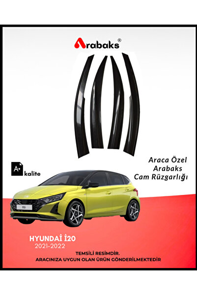 Arabaks Hyundai İ20 2021-2022 Cam Rüzgarlığı 4'lü Takım (MUGEN TİP, DAYANIKLI...