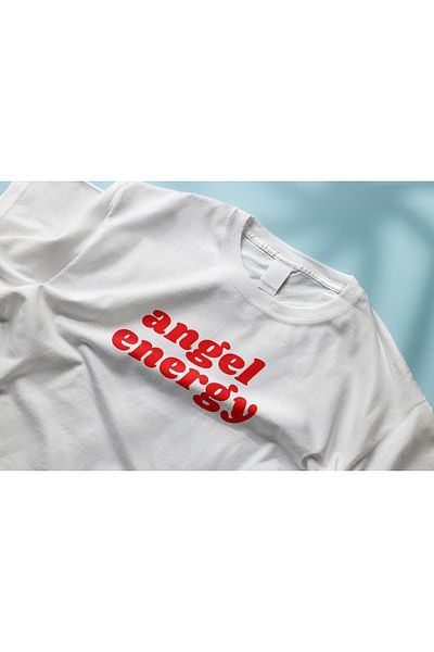 YEACHY Unisex Angel Printed T-Shirt