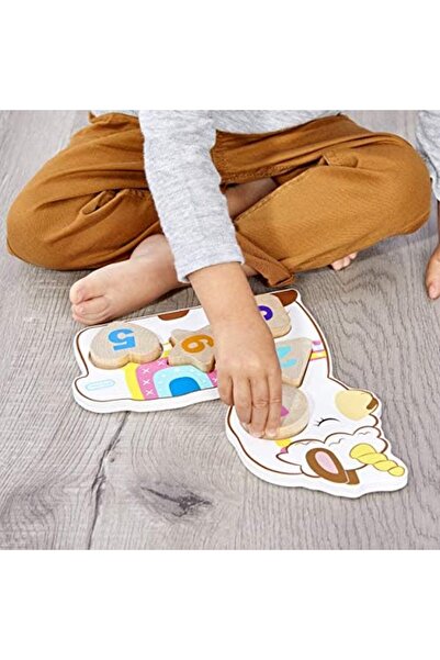 Little Tikes Wooden Critters Number Puzzle Llama Corn