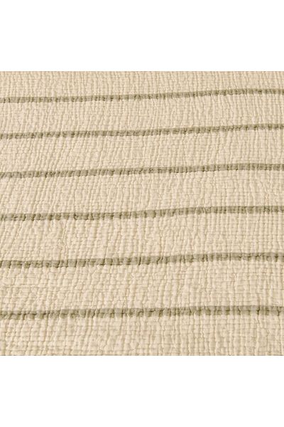 Evidea Soft Serena Single Bedspread - Ecru / Khaki - 170X230 cm