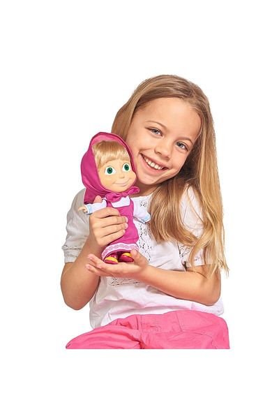 Simba Masha and The Bear plush toy set, Masha doll 23 cm and teddy bear 30 cm