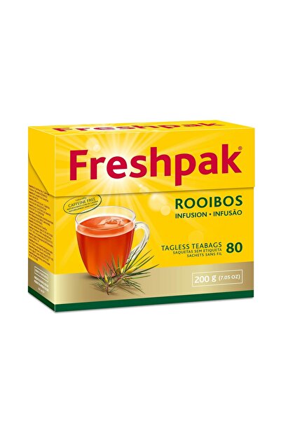 Freshpak شاي الرويبوس، خالي من الكافيين بشكل طبيعي، 80 كيس شاي