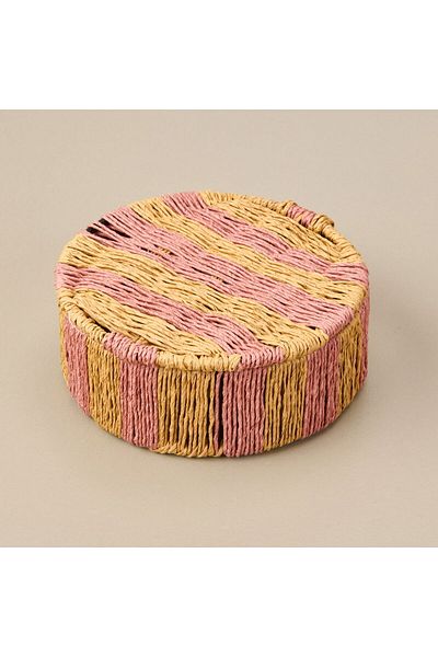 MATMEL Living Earthy Hues Storage Box - Beige - 15X5 cm