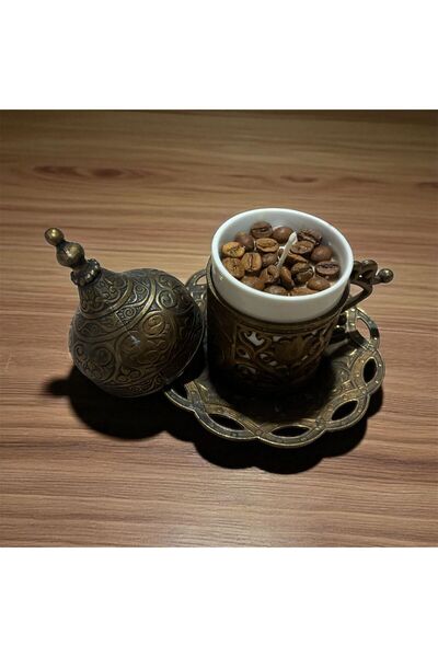 CalmaFlame Coffee Cup Decorative Gift Soy Candle (Wax) 100% Natural Soy Candl...